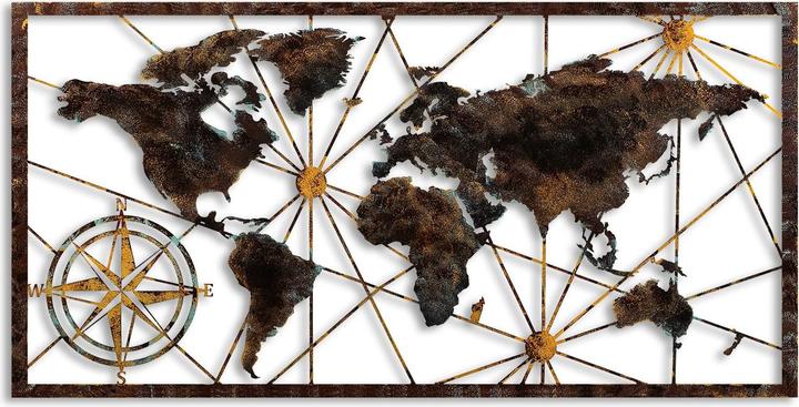 Actual product image Wallxpert Metal World Map