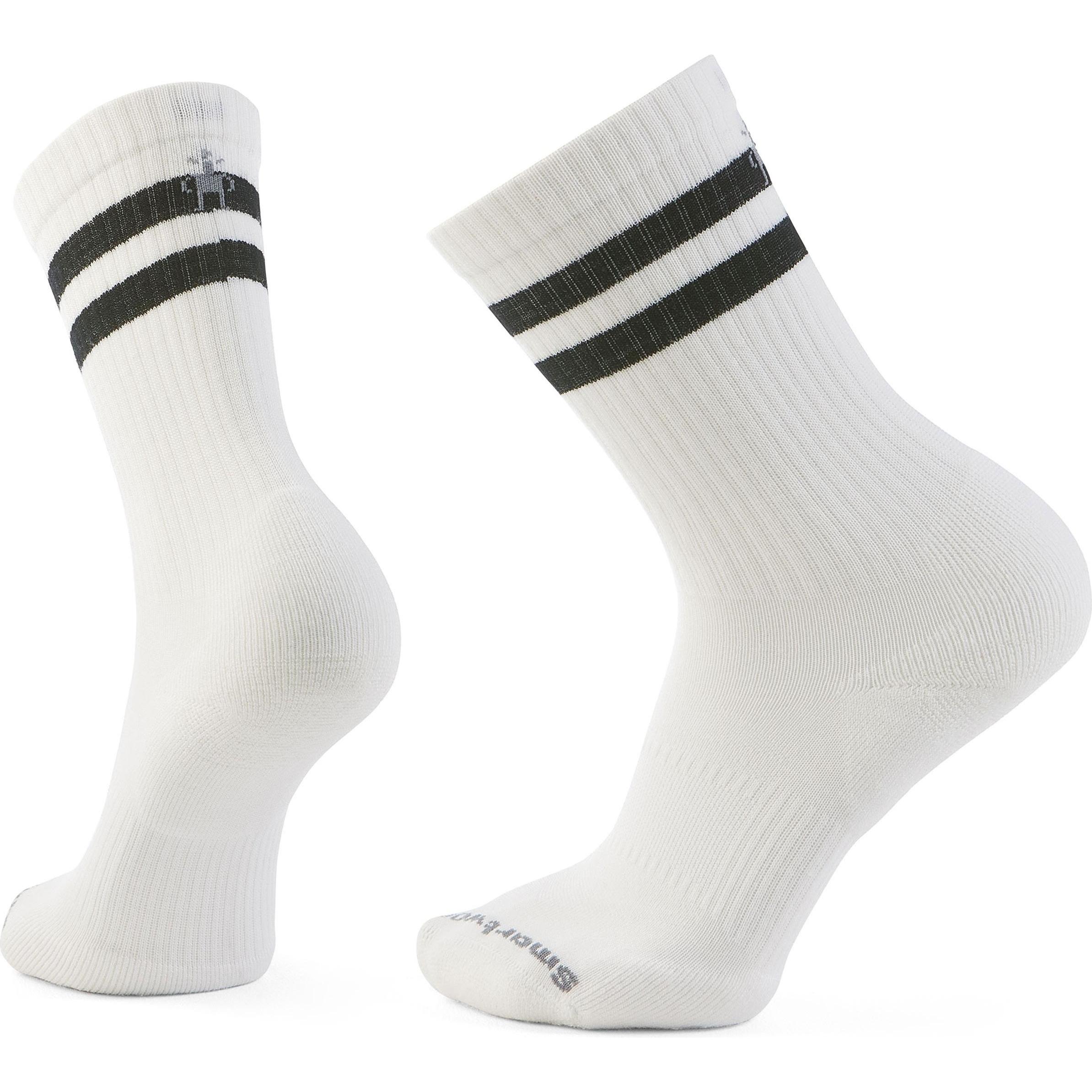 Smartwool, Herren, Sportsocken, Everyday Athletic Striped Crew Socks (42 - 45), Weiss