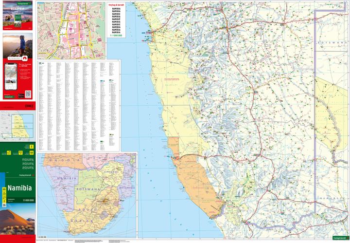 Immagine prodotto Namibia, carta stradale 1:1.000.000, freytag & berndt