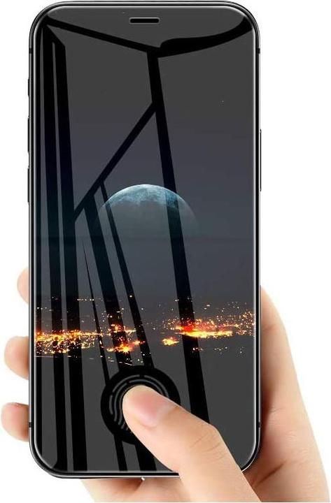 Produktbild Apfelkiste iPhone 12 Mini Panzer Glas (2er Set) + Rahmen, Case Friendly, 0.3mm (2 Stück, Apple iPhone 12 mini)