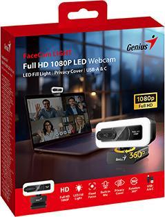 Produktbild Genius FaceCam Light Webkamera, schwarz LED-Licht