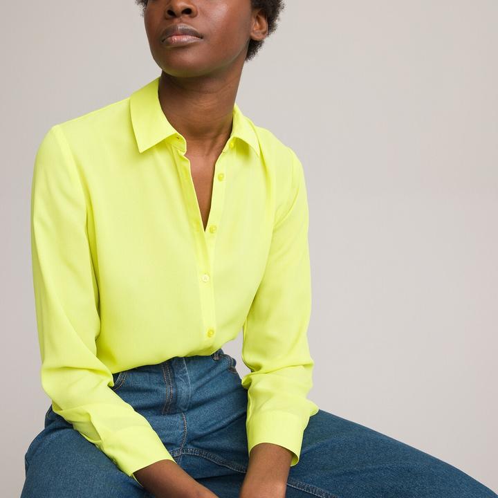 Actual product image La Redoute Collections Blouse with long sleeves (40)