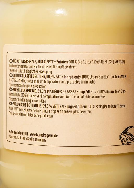 Produktbild KoRo Bio Butterschmalz, 99,8 % Fett (420 g)