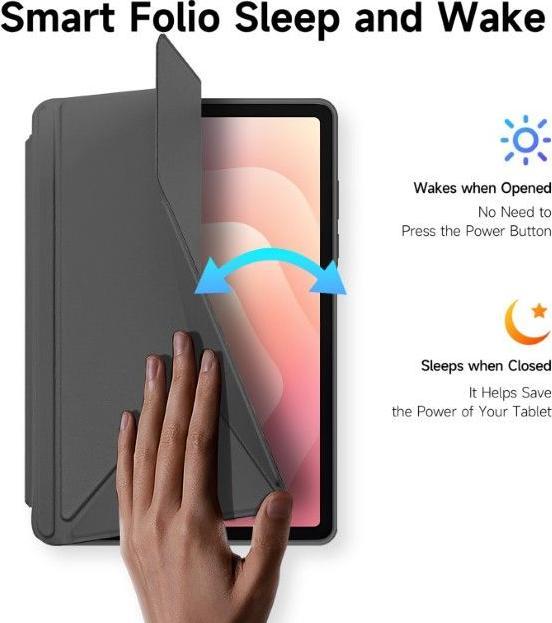 Actual product image Dux Ducis Samsung Galaxy Tab S11 Cover with Origami Stand - Grey (Samsung Galaxy Tab S11)