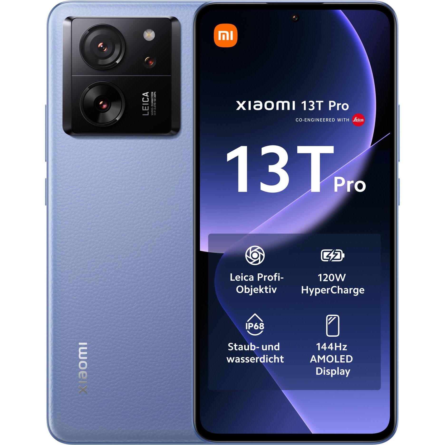 Xiaomi 13T Pro (512 GB, Alpine blue, 6.67", Dual SIM, 5G), Smartphone, Blau