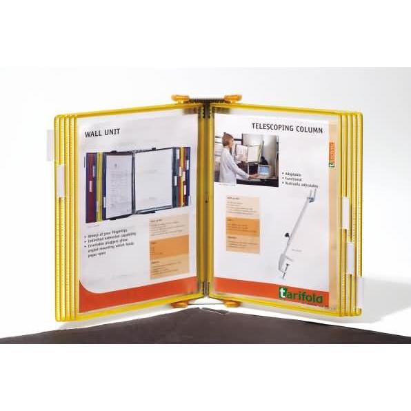 Tarifold, Informationsschild, Wand-Sichttafelsystem Candy Line 414174 DIN A4 orange mit 10 St. Sichttafeln