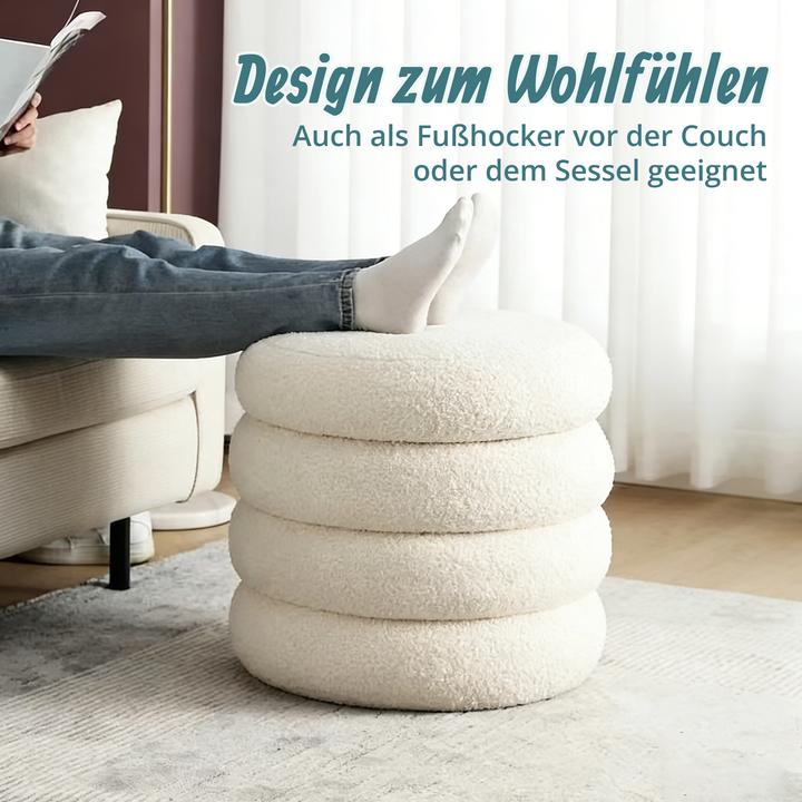 Produktbild Relaxdays Teddyfell-Hocker