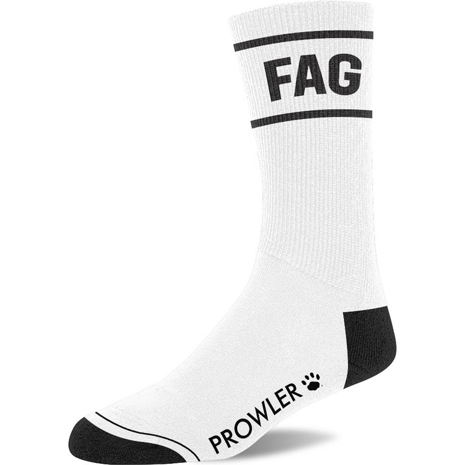Thumbnail - Prowler, Herren, Socken, Fag Socks - White/Black, Weiss, (One Size)