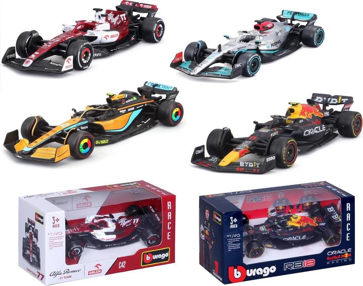 Image du produit Bburago F1 Voitures miniatures sans casque