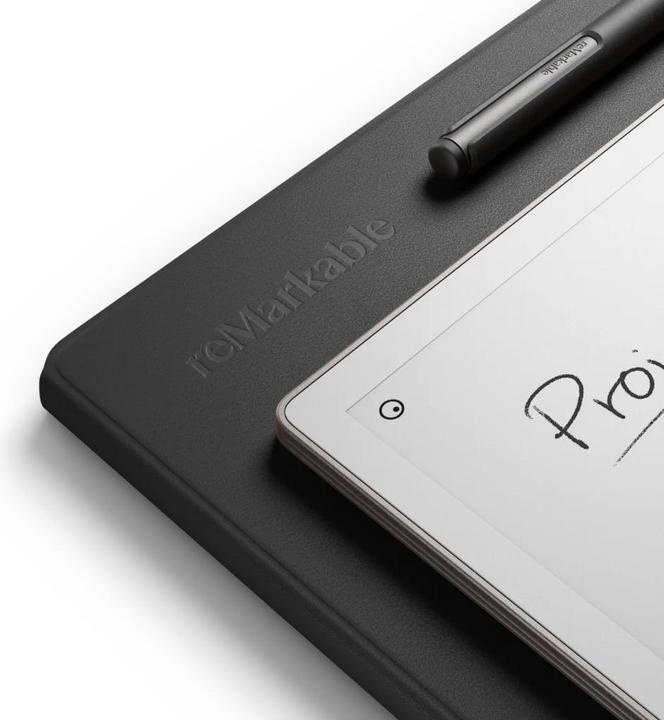 Actual product image reMarkable BookFolio Pro Leather Black (reMarkable Paper Pro)