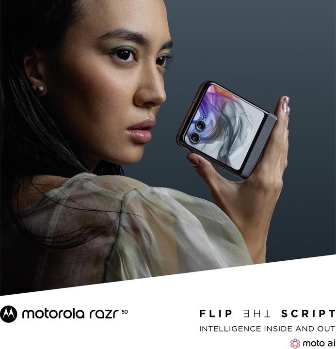 Produktbild Motorola Razr 50 (256 GB, Koala Grey, 6.90", SIM + eSIM, 50 Mpx, 5G)