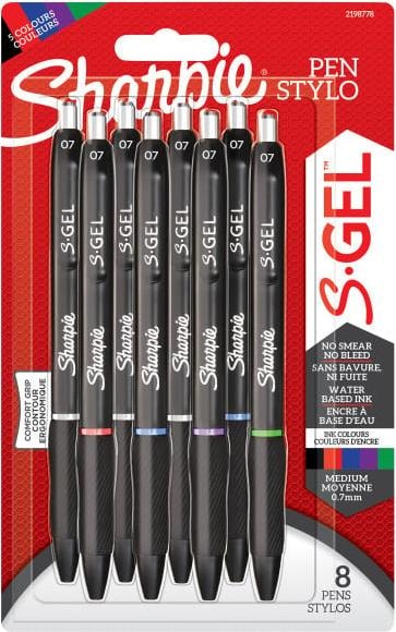 Newell Sharpie - S-Gel 0.7 mm 8-blister (2198778) (Yellow, 8 x)