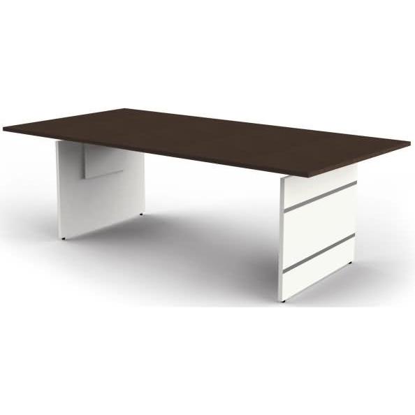Kerkmann, Schreibtisch, Wangen-Schreibtisch Form 4, (B)2.000 mm, wenge