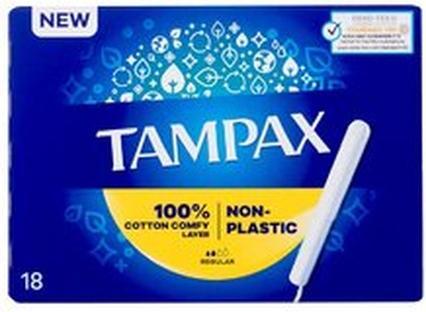 Produktbild Tampax Non-Plastic Regular - Tampon 18.0ks