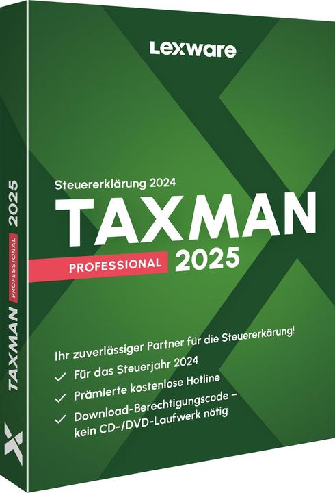 Image du produit Lexware TAXMAN professional 2025 (1 Utilisateur, 12 mois)