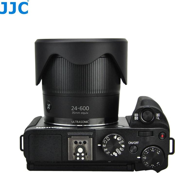 Produktbild JJC LH JDC100 zonnekap (Canon LH DC100 + Canon FA DC67B filter adapter ring)