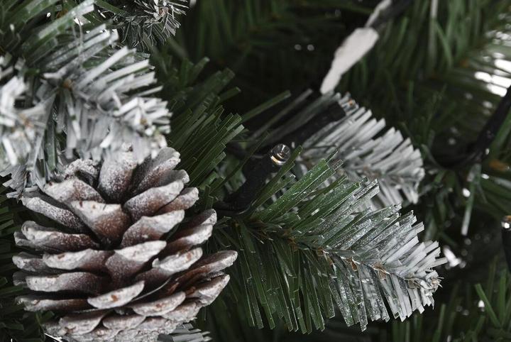 Image du produit DKD Home Decor Arbre de Noël LED léger vert métal polyéthylène 130 x 130 x 218 cm (218 cm)