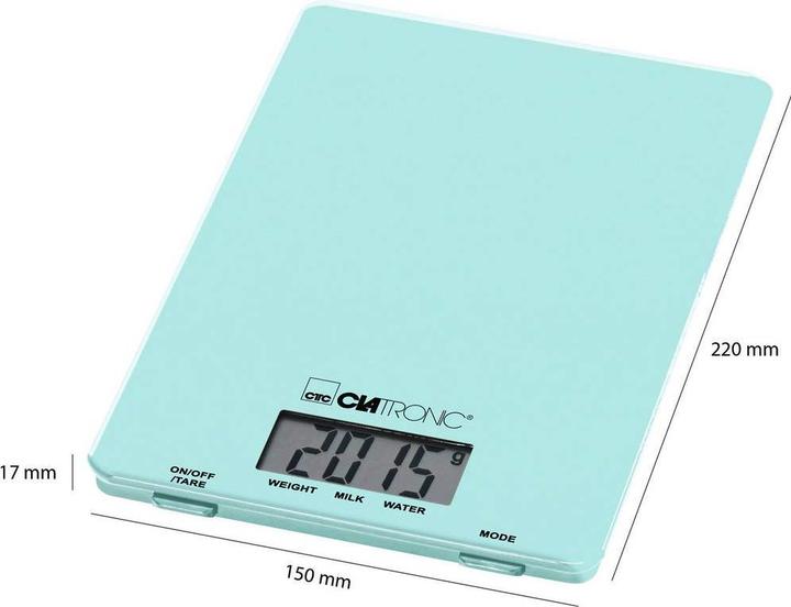 Produktbild Clatronic Küchenwaage mint