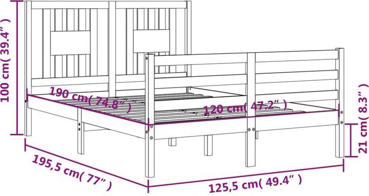 Produktbild vidaXL Alessandra (120 x 190 cm)