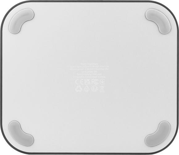 Actual product image Proove 3-in-1 Bedside lamp + Alarm clock Day & Night LED 1200mAh 3W inductive charging 15W dark gray