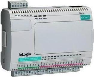 Moxa IOLOGIK E2240-T - Contrôleur universel, 8 AI, 2 AO, ClickGo, -40 à 75C température de fonctionnement