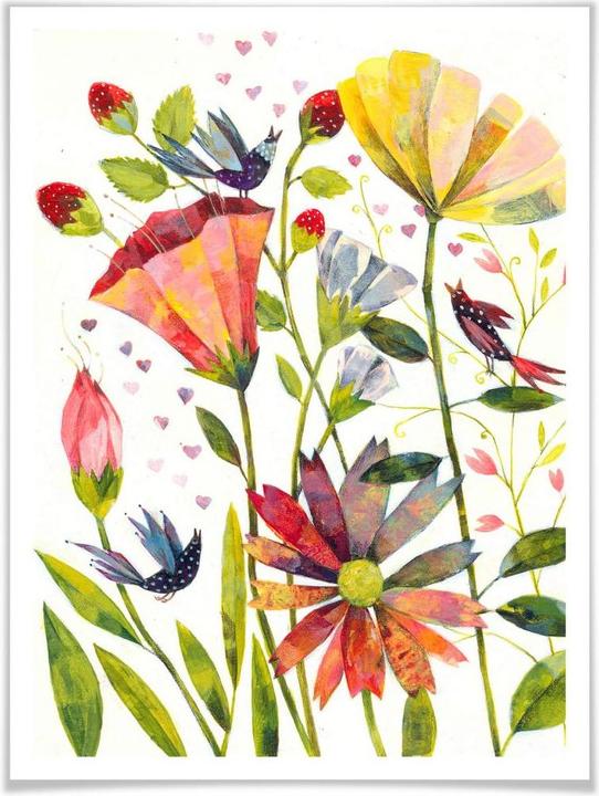 Produktbild Trenddeko Blanz - Wilde Sommerwiese (60 x 80 cm)