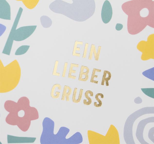 Produktbild Geschenksack Ein Lieber Gruss 18x21cm