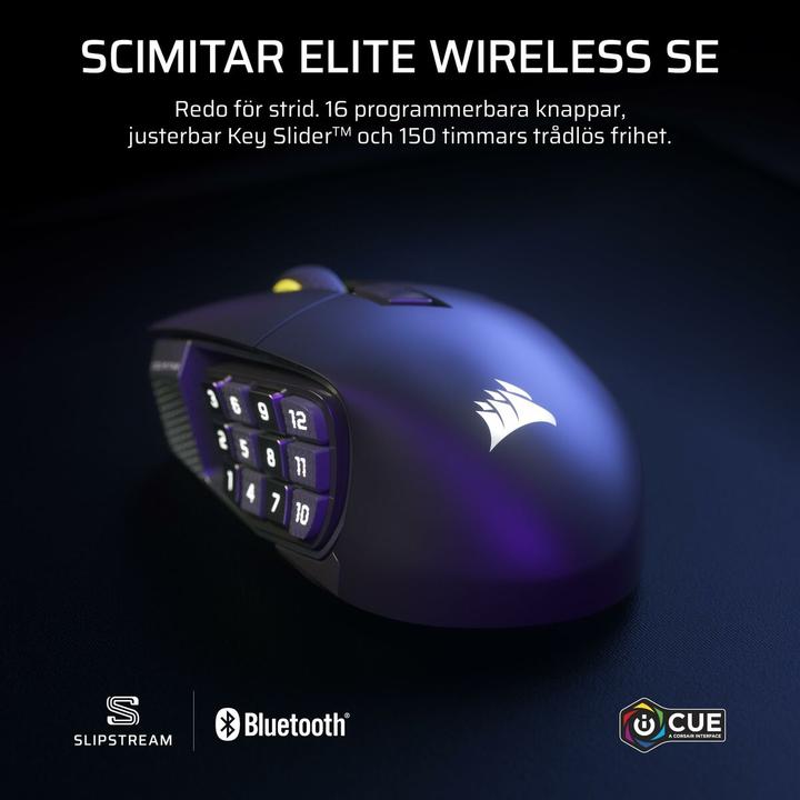 Actual product image Corsair Gaming-Maus Scimitar Elite Wireless SE, Maus Features (Wireless)