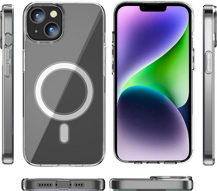 Actual product image Ueli Express iPhone 15 Rubber Protective Case MagSafe Transparent (Apple iPhone 15)