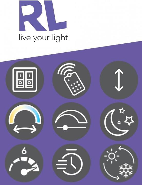 Actual product image RL live your light Ceiling Fan with Light, Remote Control, Dimmable, Night Light, 6 Speeds, Timer (48 dB)