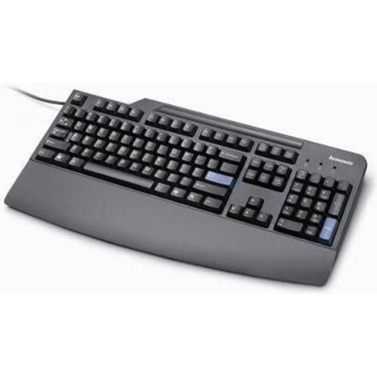 Lenovo Keyboard (USA) (Eng. Int., Kabelgebunden), Tastatur, Schwarz