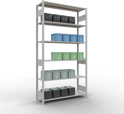 Actual product image Schulte Lagertechnik MULTIplus150 basic racking system with length ledgers
