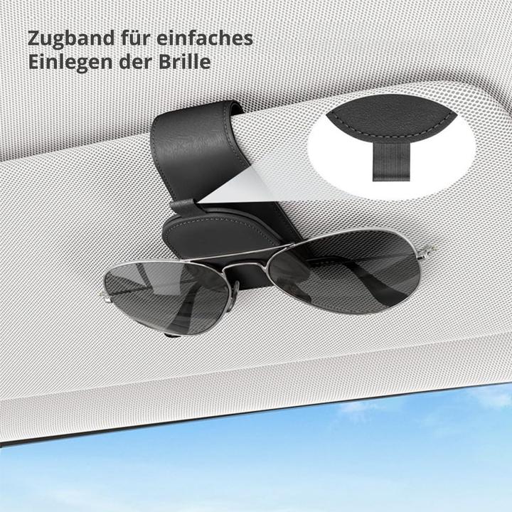 Image du produit Hermex Brillenablage fürs Auto Sonnenblende-Clip Sonnenbrillenhalter Etui