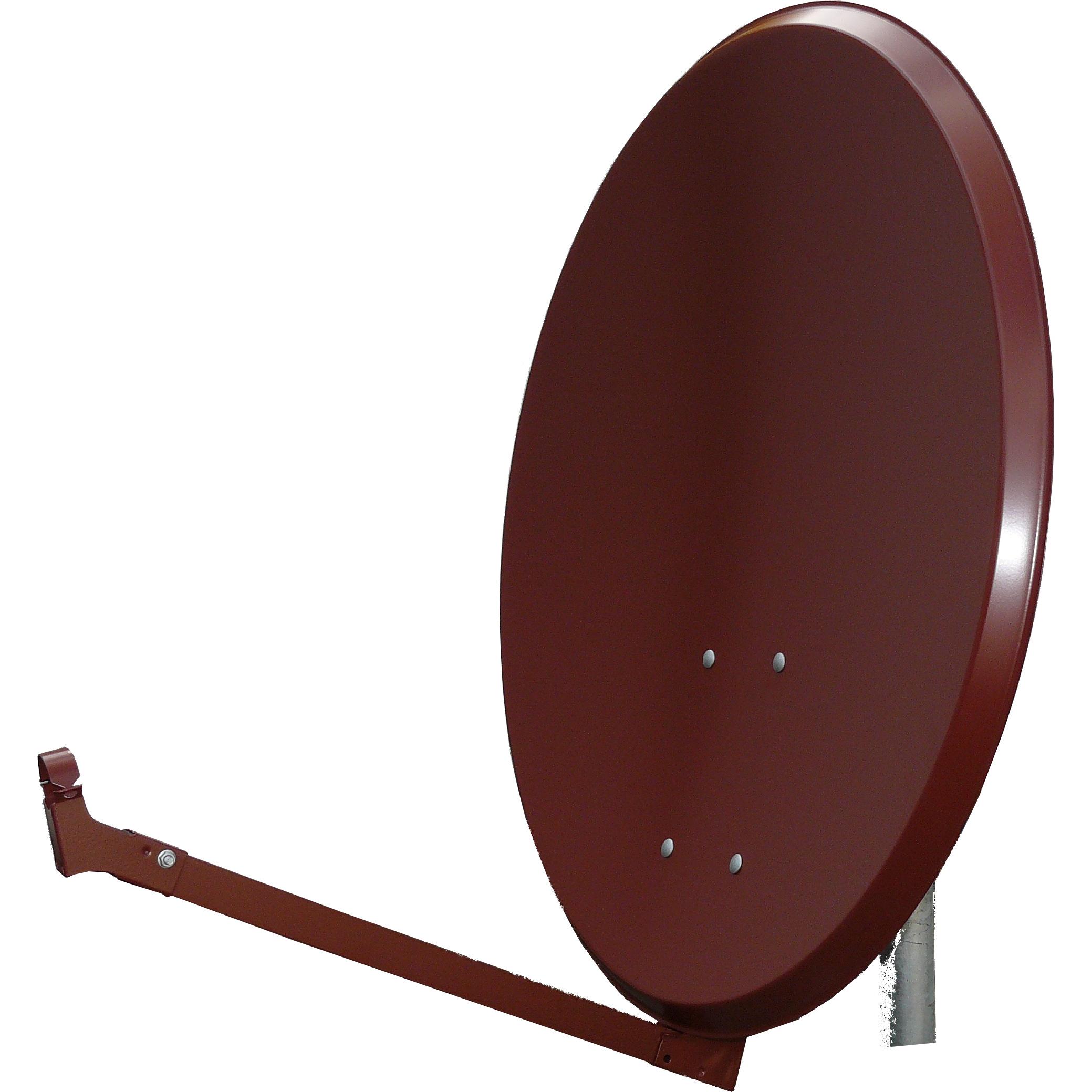 Televes Alu-Reflektor S80EL-Z ziegelrot73x80cm Easy-Line 793304 (38.50 dB, UKW / MW / LW), SAT Spiegel + SAT Antennen, R...