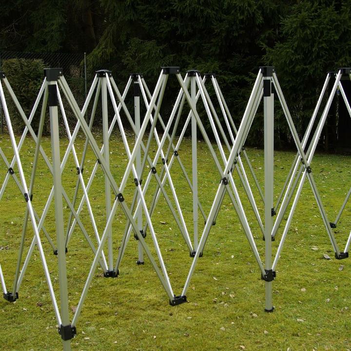 Produktbild VCM PROFI Faltpavillon Partyzelt 3x6 m blau Seitenteile Dach wasserdicht 270 g/m² (600 cm, 600 cm)