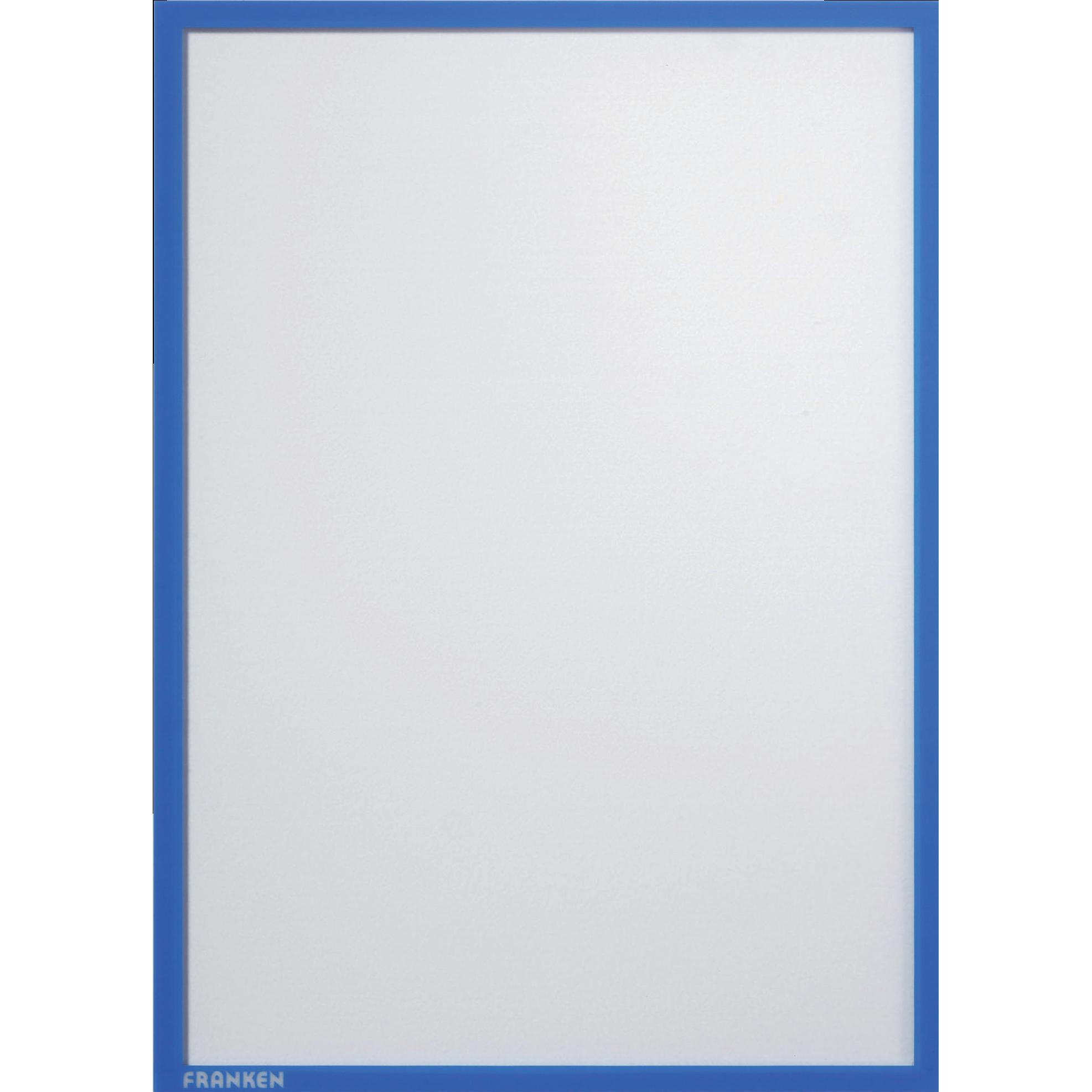 Franken, Mappe, Sichttasche FRAME IT X-tra!Line, DIN A4, blau selbstklebend, Dokumentenhalter, transparent, Hartfoli (A4...