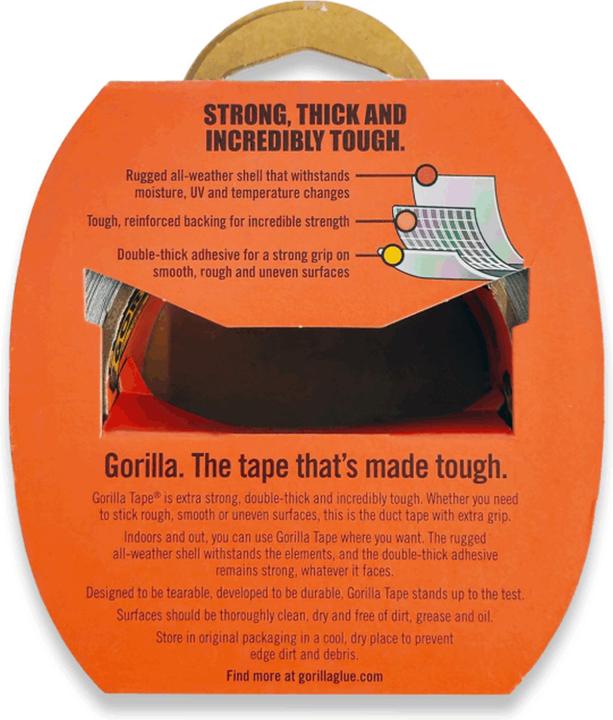 Image du produit Gorilla Klebeband Silber 48mm x 11m