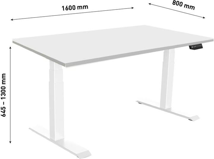 Actual product image Contini Office table (160 x 80 x 130 cm)