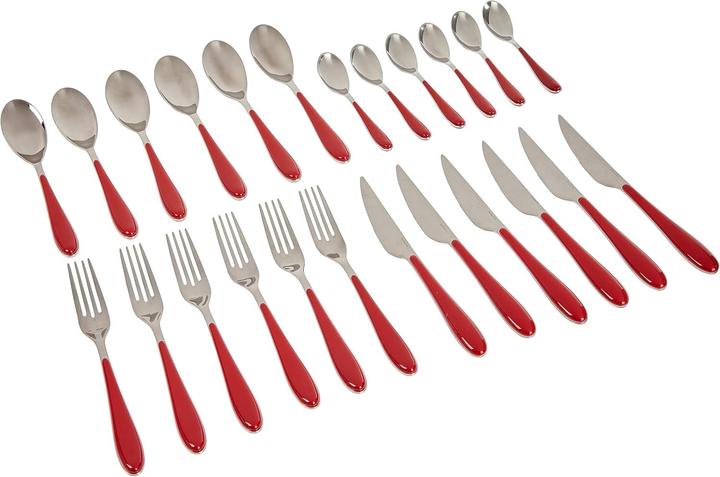 Produktbild Bugatti Gioia Cutlery Set 24 Pieces Red (24 Stk., Besteck Set)