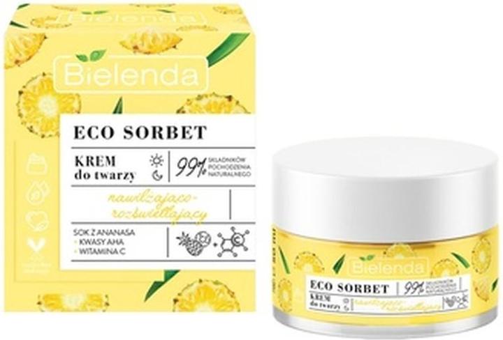 Bielenda BIELENDA Eco Sorbet nawilżająco-rozświetlający krem do twarzy Ananas 50ml (50 ml, Tagescreme)
