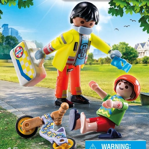 Image du produit Playmobil Ambulancier avec patient (71245, Playmobil City Life)