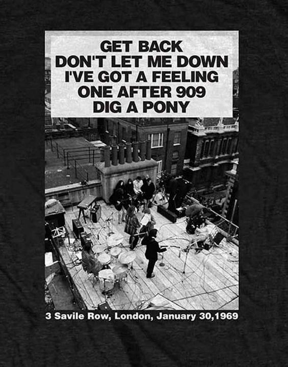 Immagine prodotto Maglietta unisex per adulti Rooftop Songs in cotone (M)