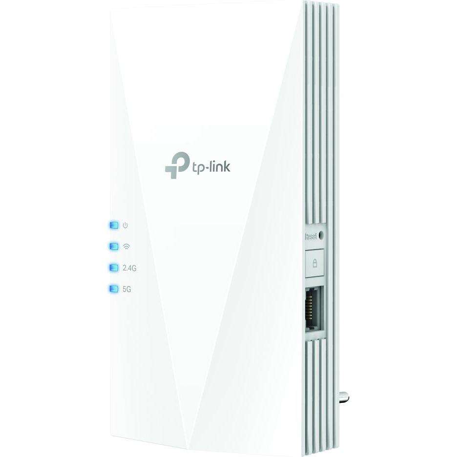 TP-Link RE500X WiFi 6 WLAN Verstärker Repeater AX1500 (1200 Mbit/s 5GHz, 300 Mbit/s 2,4GHz, Gigabit-, Ripetitore WiFi
