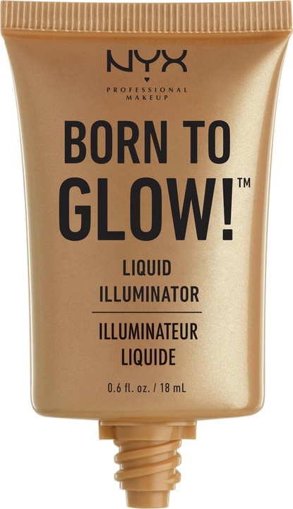 Actual product image NYX Professional Make-Up Born to Glow - Liquid Illuminator Pure Gold (Pure Gold, Highlighter, 23.81 g)