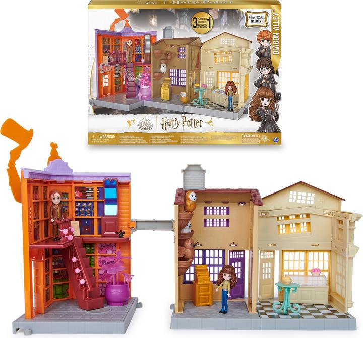 Produktbild Spin Master Wizarding World Harry Potter - Diagon Alley (Winkelgasse) Spielset mit Licht und Sound sowie 2