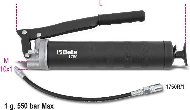 Actual product image BETA 1750 Lever grease gun, high quality workshop accessories, grease gun hand lever (tool made of sturdy