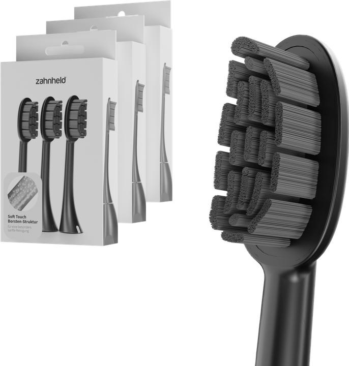 Image du produit Zahnheld Tête de brosse Basic Soft 9x Black (9 x)