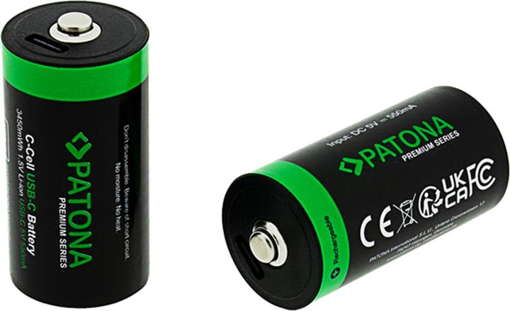 Image du produit Patona Batterie Premium 2x LR14 USB-C (2 pcs, R14, 2300 mAh)