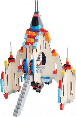 Actual product image Brikkon Spaceship and galaxy star