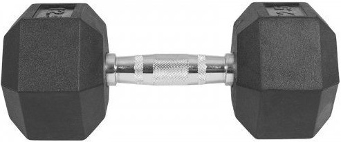 Actual product image Gorilla Sports Hexagon Rubber Studio Dumbbell (1 x 12.5 kg)
